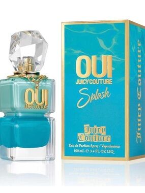 Juicy Couture OUI Blue & Teal Layered Oui Perfume Bottle NO box 3.4 oz